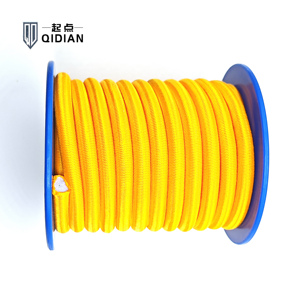 8Mm Cam Vàng Cao Su Nhiệm Vụ Nặng Nề Bungee Thiết Bị Tập Thể Dục Bungee Nhảy Dây Với Hai Vòng Sốc Dây Cho Tập Luyện - Product Image 5