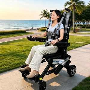 Robot de Asistencia para Caminar, Silla de Movilidad Eléctrica con Función de Pararse y Acostarse, Control Remoto Inalámbrico para Cuidadores - Product Image 6