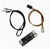 Solo 12V 0.8A DC PWM 2-3 hilos ventilador Control de temperatura controlador de velocidad chasis computadora Noiseor PC CPU ventilador enfriador alarma STK IC