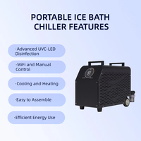 Moteur de machine à bain de glace Springvive pour une récupération rapide des athlètes - Refroidisseur de glace 400L, 3600W, double tension (220V/110V)