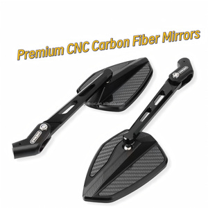 SHENAO Nouveaux rétroviseurs de moto à grand angle convexes en aluminium CNC et fibre de carbone Yamaha <span class=keywords><strong>MT</strong></span>-03/<span class=keywords><strong>MT</strong></span>-<span class=keywords><strong>07</strong></span>/<span class=keywords><strong>MT</strong></span>-<span class=keywords><strong>09</strong></span>/<span class=keywords><strong>MT</strong></span>-15 360 - Product Image 1