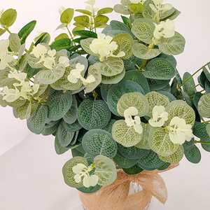 Émulation plante feuilles d'eucalyptus décoration de la maison bricolage arrangement de fleurs ornements pour plantes vertes Eucalyptus - Product Image 5