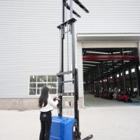 Chariot élévateur électrique tout-terrain robuste CDD15 3m, capacité 1500kg, batterie plomb-acide, pour petits entrepôts