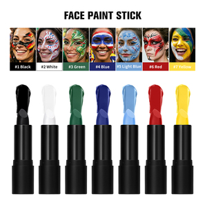 <span class=keywords><strong>Peinture</strong></span> corporelle et faciale Halloween en stick crème, imperméable, couleurs <span class=keywords><strong>fluo</strong></span> vert, violet, rose, noir, blanc, maquillage artistique pour fêtes - Product Image 1