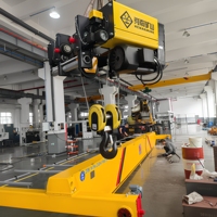 Grue de levage électrique monopoutre européenne à hauteur de levage personnalisable, 1 à 20 tonnes, pour usine de traitement de machines