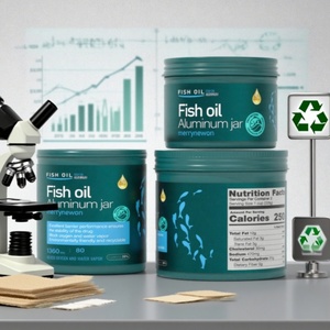Aceite de Pescado Omega-3 Premium en Lata de Aluminio Personalizada con Adhesivo Decorativo, Nutrición Dirigida para Llevar - Product Image 3