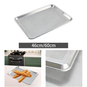 Moldes Apilables para Hornear Croissants de Aluminio, Antiadherentes, para Pizza <span class=keywords><strong>Pinsa</strong></span> Romana, Bandejas Perforadas con Orificios - Product Image 2