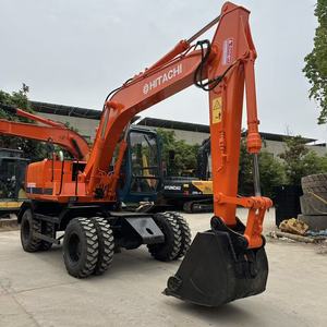Excavadora de Ruedas HITACHI Modelo 2023 EX100 EX100WD de 10 Toneladas, con Rodamientos Potentes, Alto Rendimiento y Equipo de Construcción Confiable - Product Image 2