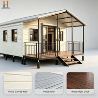 Maison conteneur préfabriquée pliable et extensible à toit plat de 20 pieds et 40 pieds pour villa et jardin - Zhonghuan Living