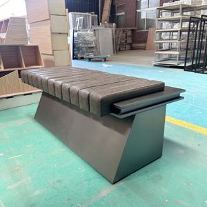 Chaise <span class=keywords><strong>de</strong></span> canapé en métal en acier inoxydable <span class=keywords><strong>Centre</strong></span> commercial Siège <span class=keywords><strong>de</strong></span> repos Chaise <span class=keywords><strong>de</strong></span> <span class=keywords><strong>loisirs</strong></span> en cuir - Product Image 1