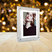 Cadres photo numériques en acrylique de haute qualité en gros, 7 pouces, lecteur vidéo 4,3 5 7 10 pouces avec batterie, WIFI, application, écran IPS de bureau