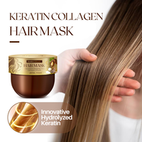 Votre Logo Bio Lissant Hydratant Kératine Collagène Masque Lisseur Beurre de Karité Traitement