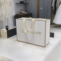 Sac d'emballage de luxe pour perruques en cheveux naturels, sacs pour emballages capillaires, boîte de rangement et sac de courses en papier avec logo – Personnalisation complète sur mesure