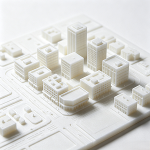 Fábrica de Impresión 3D SLA, Impresión 3D Personalizada, Modelos Arquitectónicos de Resina Blanca Plástica para Exhibición, Regalos, Adornos y Exposiciones - Product Image 2