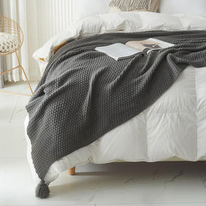 Manta de punto nórdica para sofá, <span class=keywords><strong>cama</strong></span> o como manta decorativa. - Product Image 3