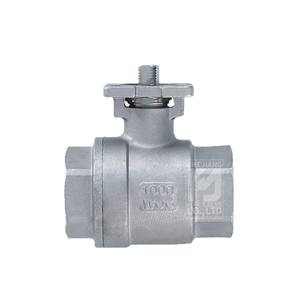 Vanne à boisseau sphérique traversante à double pièce haute performance Q11F en acier inoxydable 304 316, filetage interne - Product Image 1