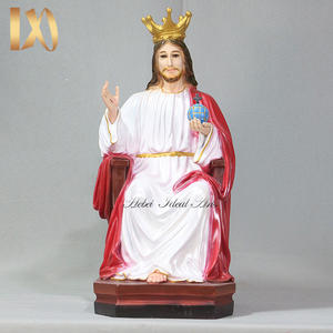 Estatuas Religiosas de Poliresina Ideal Arts, Figura Católica del <span class=keywords><strong>Rey</strong></span> del Sagrado Corazón de Jesús en Venta - Product Image 3