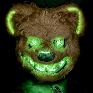 Nouveauté Halloween <span class=keywords><strong>lapin</strong></span> sanglant <span class=keywords><strong>horreur</strong></span> déguisement accessoires LED rougeoyante <span class=keywords><strong>masque</strong></span> de <span class=keywords><strong>lapin</strong></span> - Product Image 6