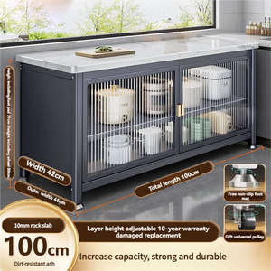 Armario <span class=keywords><strong>de</strong></span> <span class=keywords><strong>Cocina</strong></span> <span class=keywords><strong>de</strong></span> Gran Capacidad a Precio <span class=keywords><strong>de</strong></span> Mayoreo, Estante <span class=keywords><strong>de</strong></span> Almacenamiento <span class=keywords><strong>de</strong></span> Platos y Tazones <span class=keywords><strong>de</strong></span> Varias Capas, Armario Antipolvo <span class=keywords><strong>con</strong></span> <span class=keywords><strong>Puertas</strong></span> - Product Image 6