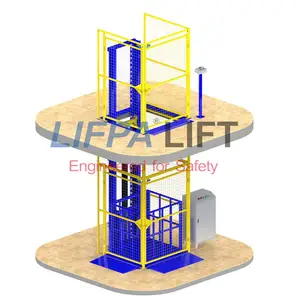 500 kg Hidrolik Küçük Ucuz Taşınabilir Kargo Asansörü - Product Image 1