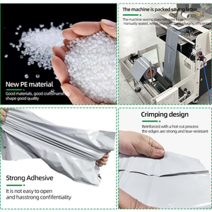 Individuelle Poly-Versandtaschen Personalisierte Vorab-Geöffnete Beutel-Rolle Logo Recyceltes Material 8-Farb-Druck Kostenlose Verpackungsmaschine für Versand - Product Image 4