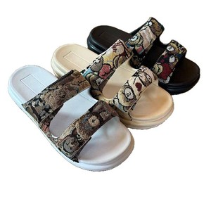 Sandales d'été pour hommes à double bride, légères avec <span class=keywords><strong>semelle</strong></span> intermédiaire en EVA, tige en <span class=keywords><strong>feutre</strong></span> respirant, <span class=keywords><strong>semelle</strong></span> antidérapante, design plateforme tendance - Product Image 2