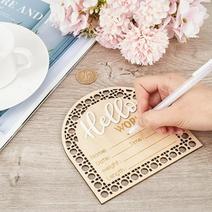 Bienvenue nouveau-né signe bébé Photo accessoires Hello World naissance annonce signe bébé jalons carte pour bébé douche - Product Image 4