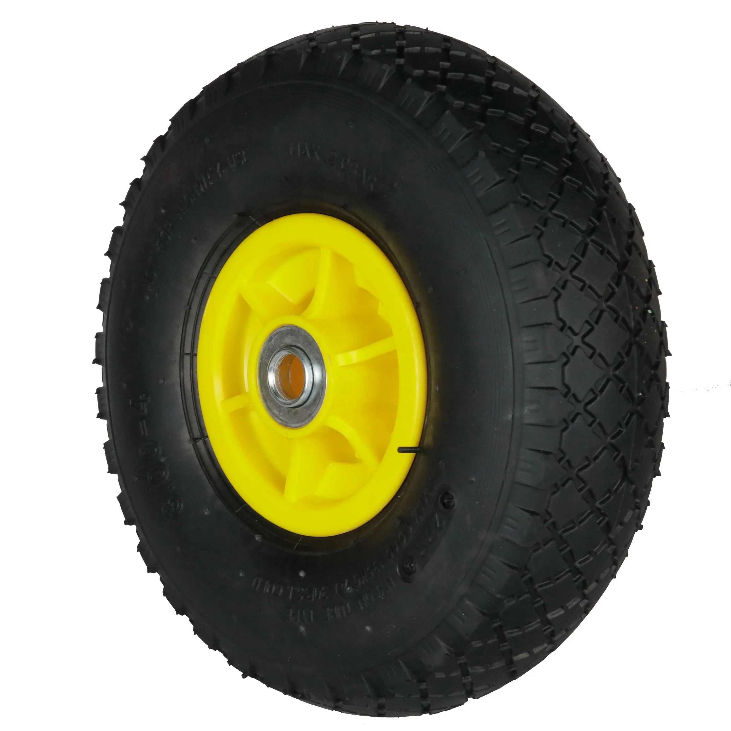 HKT1341 vente en gros 252x80mm pneus de remplacement de wagon de camion de main 3.00-4 roue d'air de brouette 10 pouces roue en caoutchouc pneumatique
