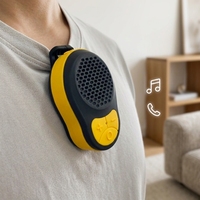 Mini haut-parleur sans fil étanche V5.3 avec clip, micro intégré, commande vocale, design portable pour appels téléphoniques en extérieur