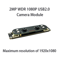 Module de caméra binoculaire USB de sécurité à double objectif avec reconnaissance faciale, 1080P 30fps, HDR, synchronisation UVC, WDR 85DB, 2MP