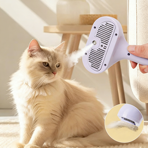 Nuevo Diseño Cepillo Pulverizador de un Solo Toque para Mascotas, Peine de Aseo y Masaje con Pulverizador, Cepillo Antipelusas Voladoras - Product Image 6