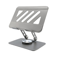 Support de téléphone portable en aluminium rotatif à 360°, pliable à double axe, pour bureau, compatible tablette, certifié BSCI, de notre usine avec 18 ans d'expérience, vente en gros