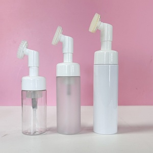 Empty Facial Foaming White Foam Cleanser <b>Bottles</b> <b>Pump</b> Foam <b>Bottle</b> and Lash <b>Bottle</b> Soap and Brush - Product Image 5