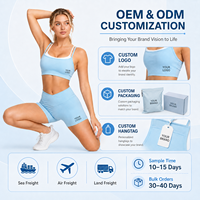Soutien-gorge de sport personnalisé certifié GRS à double couche et maintien élevé, 78 % nylon recyclé, 22 % élasthanne, dos croisé, séchage rapide, pour femme