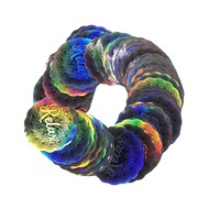 Rouleau d'étiquettes holographiques anti-contrefaçon 3D holographique personnalisé autocollant hologramme cercle original