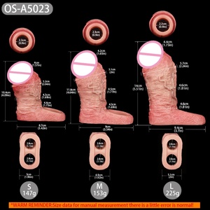 Funda Realista para Pene ORALSX, Funda para Agrandar el Pene, Retrasa la Eyaculación, Cubre el Pene, Accesorio para Pene, Juguetes Sexuales para Parejas - Product Image 2