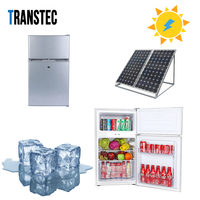 Petit réfrigérateur à double porte, Style populaire de dubaï, 108 litres dc 12 24V, énergie solaire