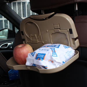 Plateau de repas pliable pour voiture Shunwei avec porte-gobelet beige noir en ABS SD-1501, accessoire pour console centrale - Product Image 2