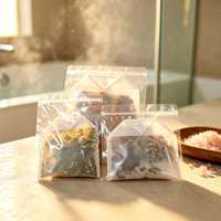 Sachet de bain relaxant au sel d'Epsom Brinelume, thé de bain non tissé, pour spa, marque privée, OEM, ODM, soins corporels