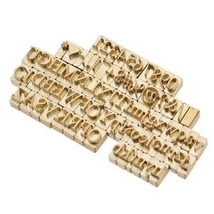 Poinçon à lettres en laiton pour Noël, personnalisé, pour marquage de cadeaux, avec support à fente en T, 26 caractères, pour papier vélin - Product Image 2