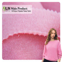 100% Gesponnenes Polyestergewebe Fleece-Stoff Polyesterstoff