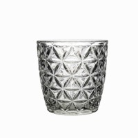 Bocaux à bougies en verre gaufré vides en gros pour la fabrication de bougies et les centres de table de mariage