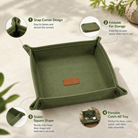 Plateau d'organisation pliable résistant à l'eau pour l'extérieur avec coins à clipser pour le camping