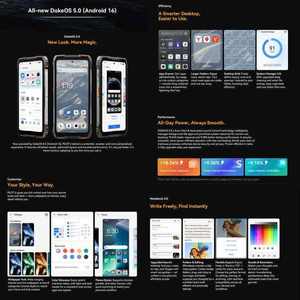 Oscal Pilot 6 12+256GB Téléphone Thermique Octa Core 6,7 Pouces Android 15 Étanche IP68 120Hz - Product Image 4