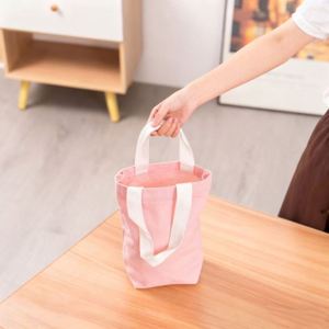 Sac fourre-tout en toile de coton réutilisable, personnalisable avec logo, idéal pour bouteilles d'eau, thé au lait et boissons – Offre Spéciale - Product Image 4