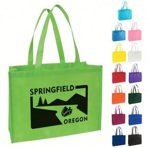 Sacs promotionnels réutilisables en non-tissé légers et personnalisables avec logo imprimé – Idéaux pour les courses - Product Image 1