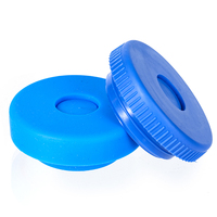 Precio Directo de Fábrica, Tapa de 5 Galones con Plástico Azul y Blanco Libre de BPA, 55MM, para Agua Mineral, Etiqueta Personalizada