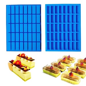 Molde de silicona sin bisfenol A para cubitos de hielo, molde rectangular estrecho para caramelos, trufas de chocolate, gelatina, frutos secos y herramienta para hornear con forma de dulce. - Product Image 1