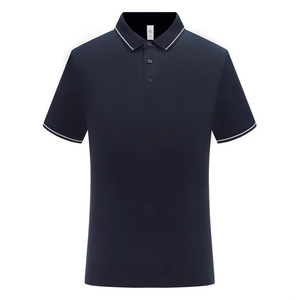 Polo de Algodón Unisex 240g Antibacteriano de Manga Corta para Verano, Ropa de Trabajo de Corte Holgado con Cuello Bicolor, Personalizable para Empresas - Product Image 3