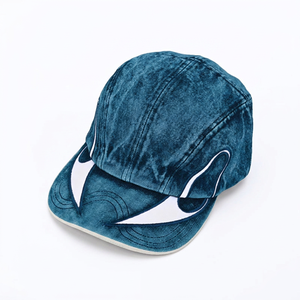 Gorra de Béisbol Unisex de Mezclilla Lavada con Bordado 3D, Estilo Retro, Informal, de 6 Paneles, con Hebilla Metálica - Product Image 2